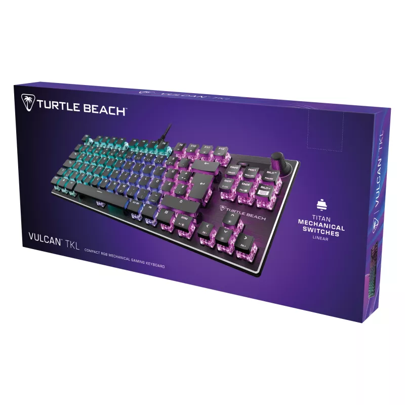 Turtle Beach Vulcan TKL tastatūra Spēlēm USB QWERTZ Vācu Melns