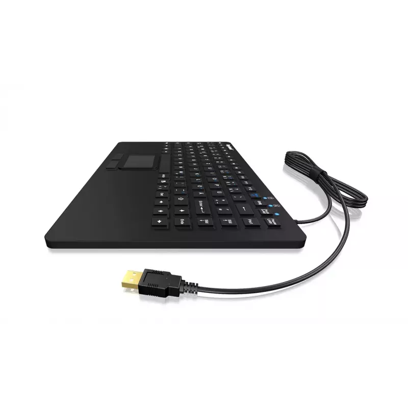 KeySonic KSK-3230IN (DE) tastatūra Universāla USB QWERTZ Vācu Melna
