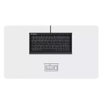KeySonic KSK-3011ELC (DE) tastatūra mājām USB QWERTZ vācu Melna