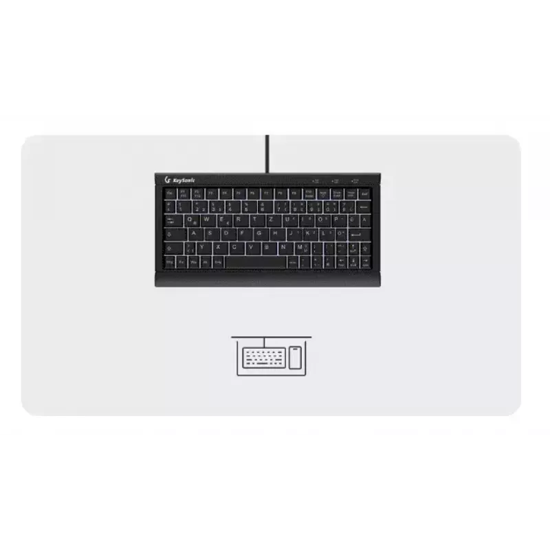 KeySonic KSK-3011ELC (DE) tastatūra mājām USB QWERTZ vācu Melna