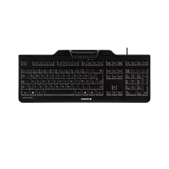 CHERRY KC 1000 SC klaviatūra birojam USB QWERTY US English melna