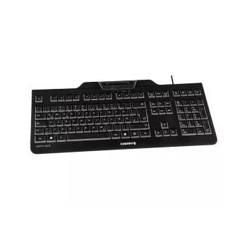 CHERRY KC 1000 SC klaviatūra birojam USB QWERTY US English melna