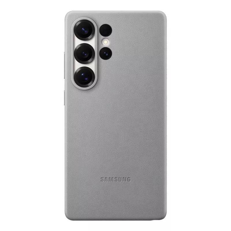 Samsung Kindsuit mākslīgās ādas futrālis Galaxy S25, vāciņš, Samsung, Galaxy S25 Ultra, 17,5 cm (6,9 collas), pelēks
