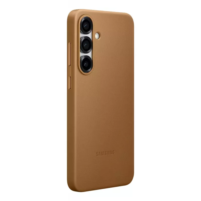 Mākslīgās ādas vāciņš Samsung Galaxy S25+ brūns 6.7 collas
