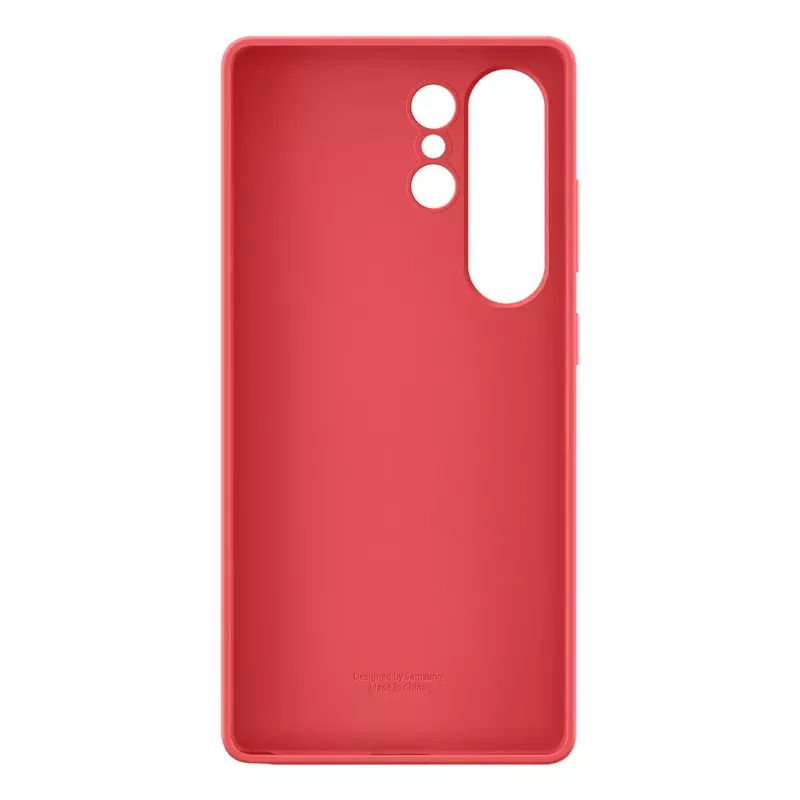 Cover Samsung Galaxy S25 Ultra Silikona maciņš sarkans vienkrāsains