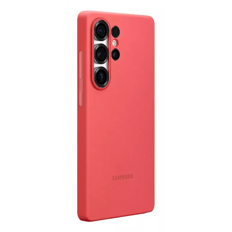 Cover Samsung Galaxy S25 Ultra Silikona maciņš sarkans vienkrāsains