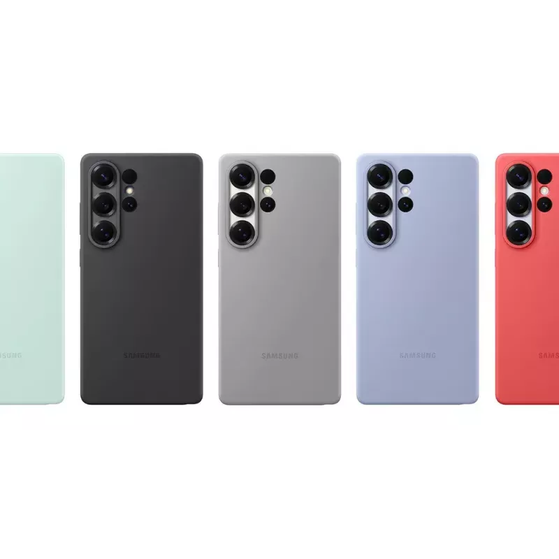 Cover Samsung Galaxy S25 Ultra Silikona maciņš sarkans vienkrāsains