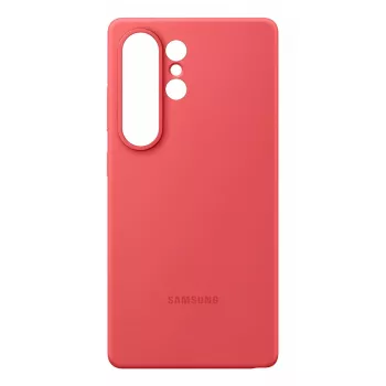 Cover Samsung Galaxy S25 Ultra Silikona maciņš sarkans vienkrāsains
