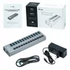 i-tec USB 3.0 uzlādes HUB 13port + strāvas adapteris 60 W