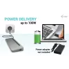 i-tec USB-C metāla ergonomiska 3x 4K displeja dokstacija + Power Delivery 100 W