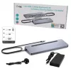 i-tec USB-C metāla ergonomiska 3x 4K displeja dokstacija + Power Delivery 100 W