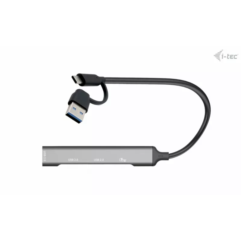 i-tec USB-C/USB-A metāla HUB 1x USB 3.0 + 3x USB 2.0