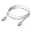 Tīkla komutācijas kabelis UBIQUITI UACC-Cable-Patch-EL-3M-W — Cat6, 3 m, 2,5 GbE, PoE++ (4PPoE), balts