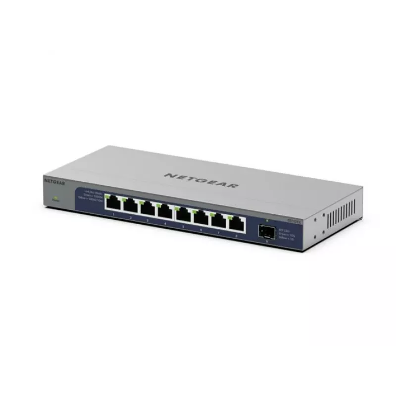 NETGEAR GS108X Nepārvaldāms L2 Gigabitu Ethernet (10/100/1000) Pelēks