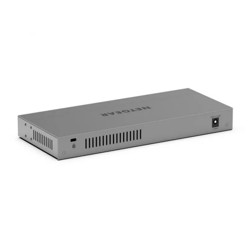 NETGEAR GS108X Nepārvaldāms L2 Gigabitu Ethernet (10/100/1000) Pelēks