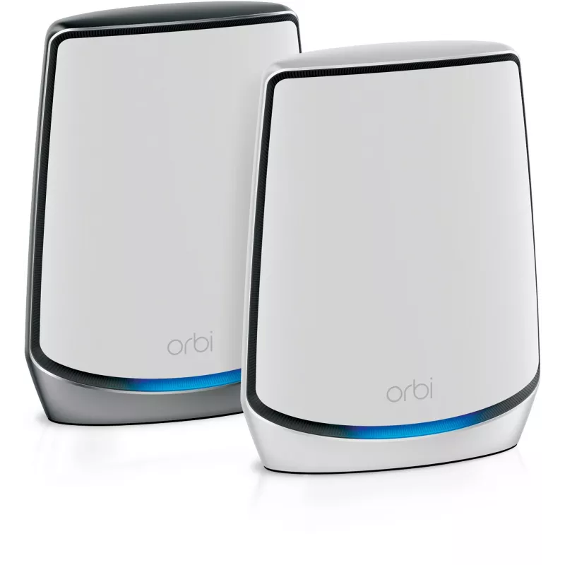 NETGEAR Orbi RBK852 AX6000 WiFi 6 Mesh sistēma Tri-band (2.4 GHz / 5 GHz / 5 GHz) Wi-Fi 6 (802.11ax) Pelēka, Balta 8 Iekšējās