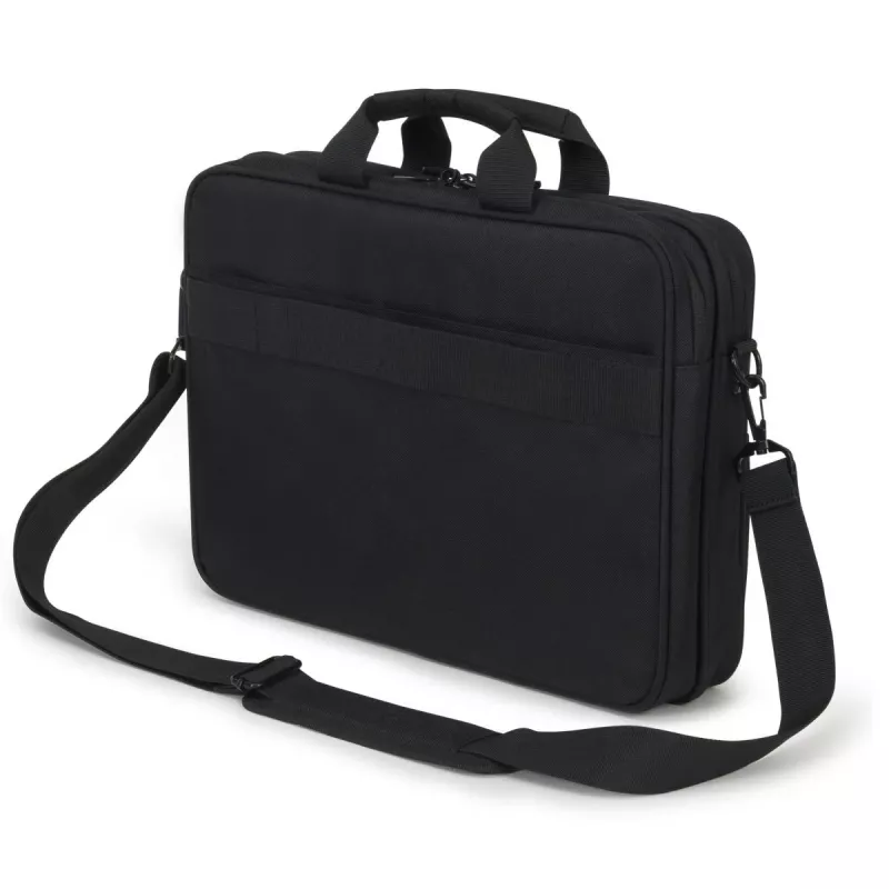 DICOTA Top Traveller Scale - 14-15.6in piezīmjdatora soma - Melna / 600d otrreiz pārstrādāts PET