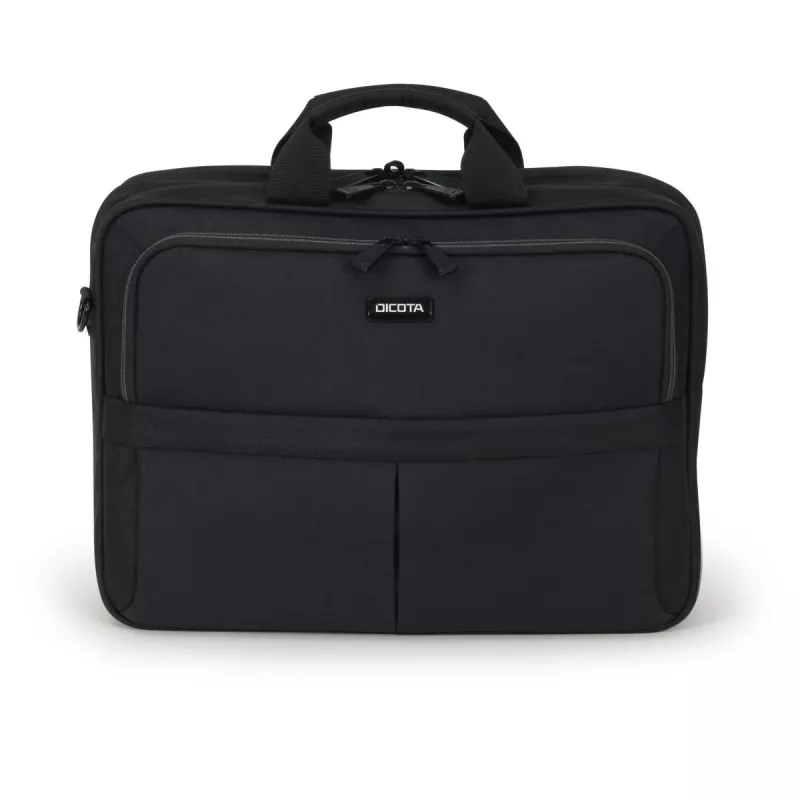 DICOTA Top Traveller Scale - 14-15.6in piezīmjdatora soma - Melna / 600d otrreiz pārstrādāts PET