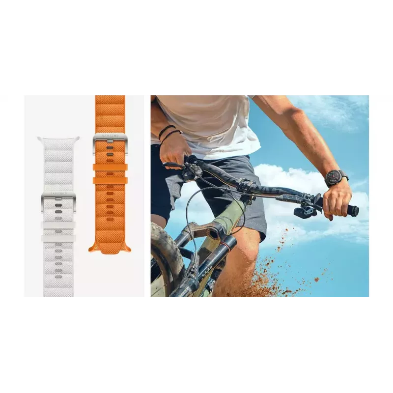 Samsung PeakForm siksna Galaxy Watch Ultra pelēkā krāsā