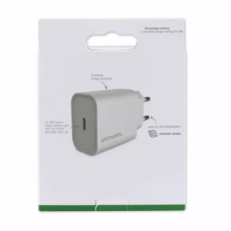 Iekštelpu lādētājs 4smarts 465575 Universāls Balts USB