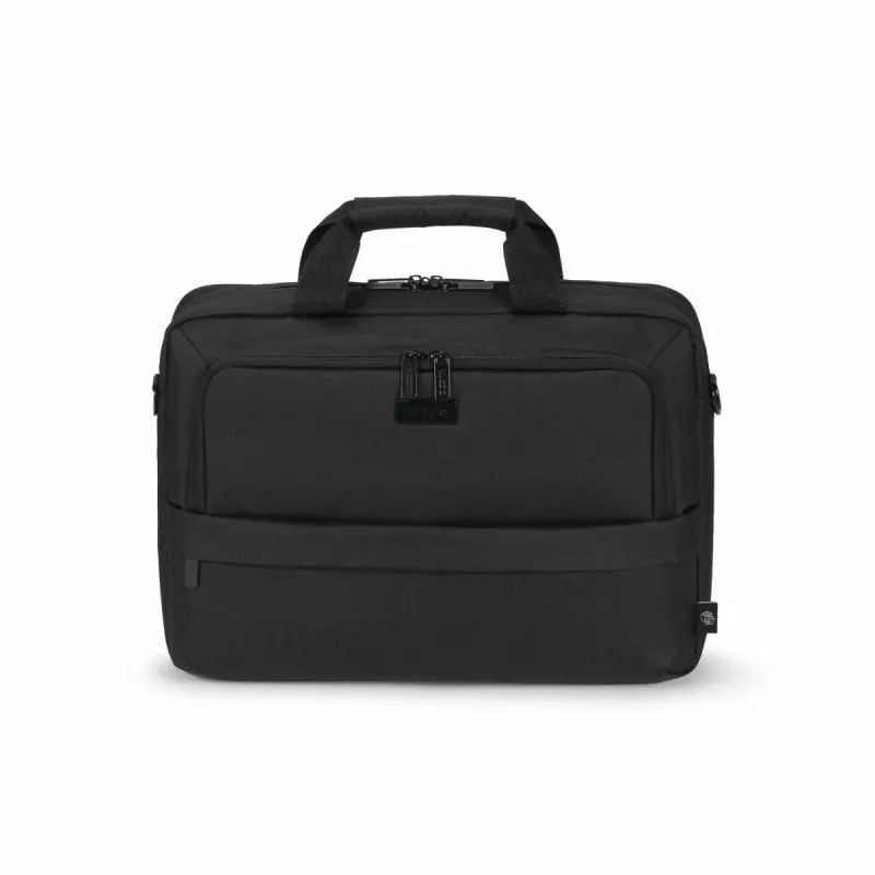 DICOTA Eco Top Traveller Core – 13–14,1 collu klēpjdatora soma – melna / 300D 100% pārstrādāts PET poliesters