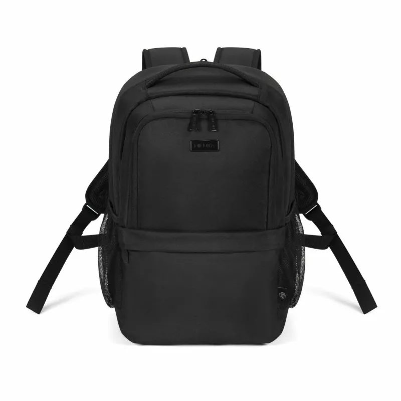 DICOTA Eco Core - 15-17.3in klēpjdatora mugursoma - melna / 300d 100% pārstrādāta PET poliestera