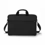 DICOTA plāns Case One - 13-14,1 inch klēpjdatoru somiņa - melna / 300d pārstrādāts PET poliesters