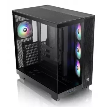 PC korpuss Thermaltake View 380 XL TG ARGB Midi Tower melns