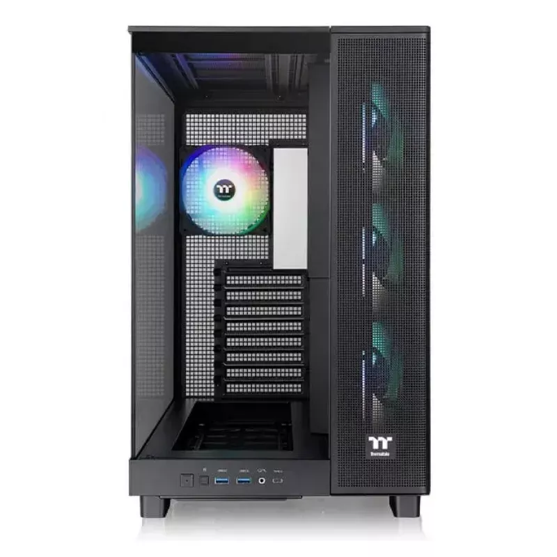 PC korpuss Thermaltake View 380 XL TG ARGB Midi Tower melns