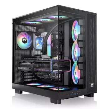 PC korpuss Thermaltake View 380 XL TG ARGB Midi Tower melns