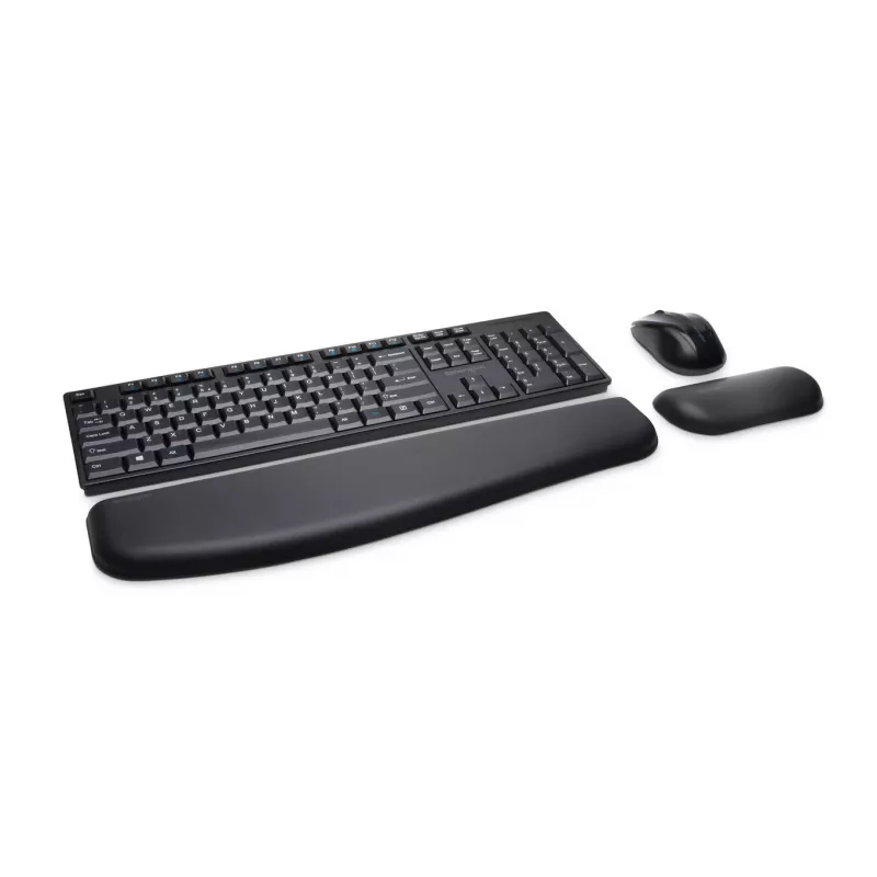 Kensington Pro Fit Wireless Desktop - Vācija, pilna izmēra (100%), bezvadu, RF Wireless, QWERTZ, melns, pele komplektā