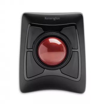 Kensington Expert pele bezvadu trackball, piemērota abām rokām, optiskais, RF bezvadu + Bluetooth, 400 DPI, melna