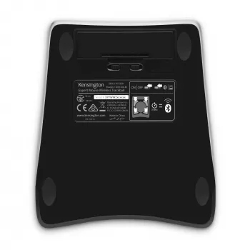 Kensington Expert pele bezvadu trackball, piemērota abām rokām, optiskais, RF bezvadu + Bluetooth, 400 DPI, melna