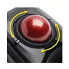 Kensington Expert pele bezvadu trackball, piemērota abām rokām, optiskais, RF bezvadu + Bluetooth, 400 DPI, melna