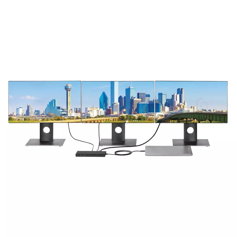 Kensington SD4842P EQ USB-C 10Gbps Triple Video Driverless Docking Station ar 100W barošanu