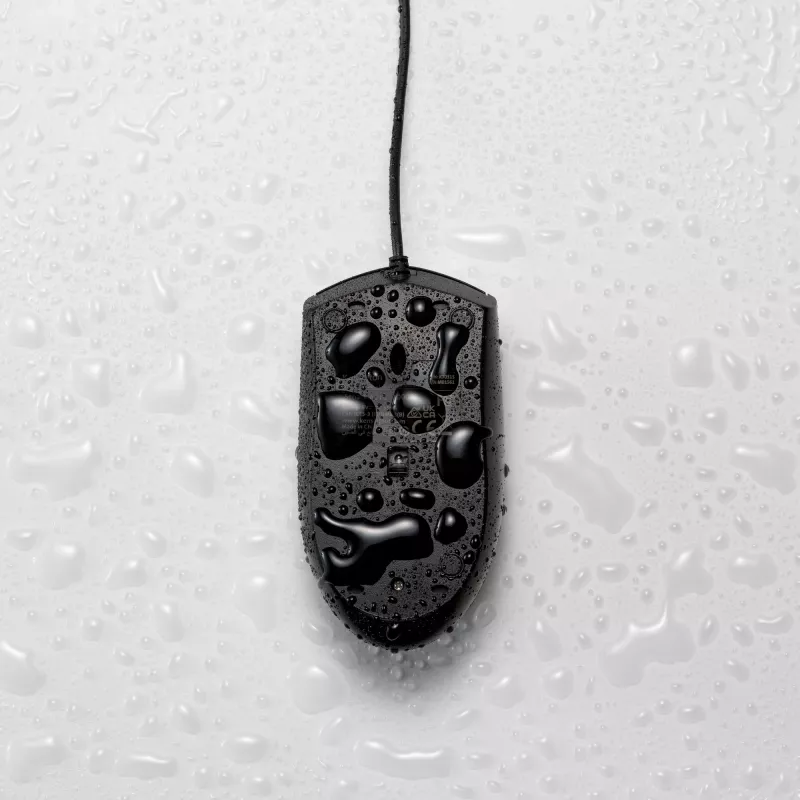 Kensington Pro Fit vadu mazgājamā pele, piemērota abām rokām, optiskā, USB, 1600 DPI, melna