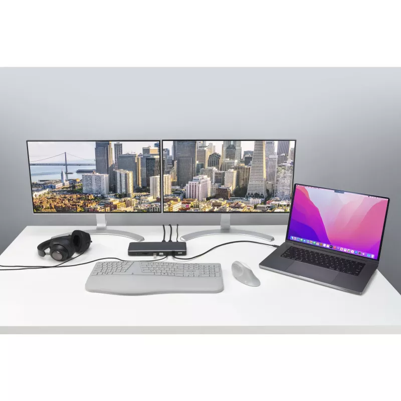 Kensington SD5760T Thunderbolt 4 Dual 4K dokstacija ar 96 W jaudas piegādi