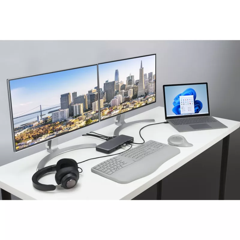 Kensington SD5760T Thunderbolt 4 Dual 4K dokstacija ar 96 W jaudas piegādi