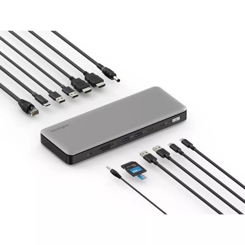Kensington SD5760T Thunderbolt 4 Dual 4K dokstacija ar 96 W jaudas piegādi