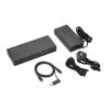Kensington SD4781P EQ USB-C & USB-A Dual 4K dokstacija, vadu, USB 3.2 Gen 2 (3.1 Gen 2) Type-C, 100 W, 3,5 mm, 10,100,1000 Mbit/s, melna