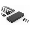 Kensington SD4781P EQ USB-C & USB-A Dual 4K dokstacija, vadu, USB 3.2 Gen 2 (3.1 Gen 2) Type-C, 100 W, 3,5 mm, 10,100,1000 Mbit/s, melna