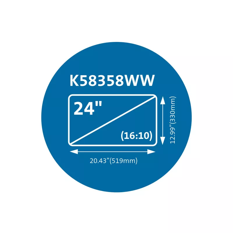 Kensington MagPro Magnetic Privacy Screen Filter for Monitors 24” K58358WW