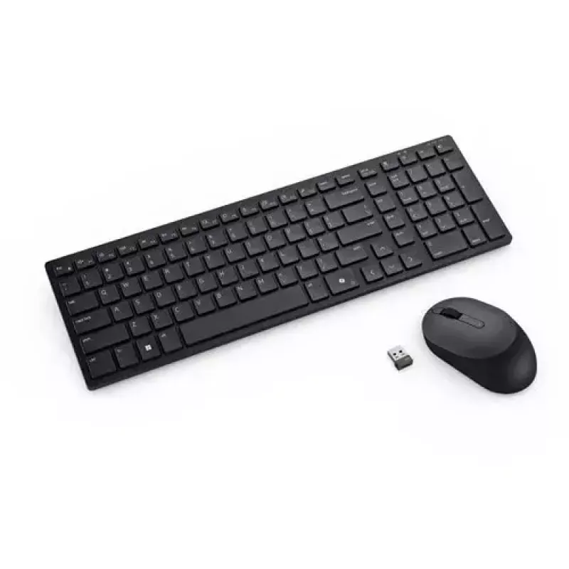 Klaviatūra ar peli DELL KM555 Universāla RF bezvadu + Bluetooth QWERTZ vācu valodā Melna