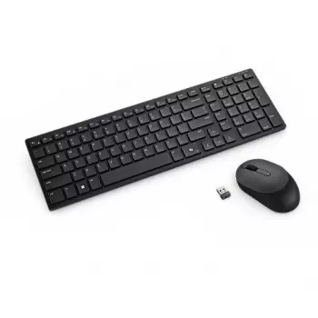 Klaviatūra ar peli DELL KM555 Universāla RF bezvadu + Bluetooth QWERTZ vācu valodā Melna