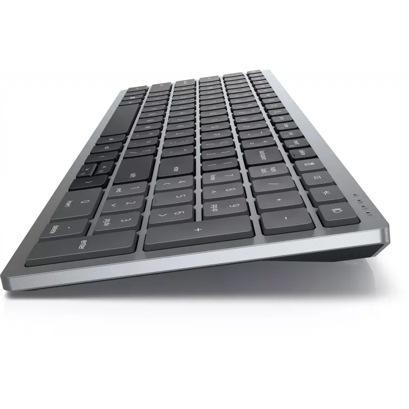 DELL KB740 tastatūra birojam RF bezvadu Bluetooth QWERTZ vācu pelēka melna