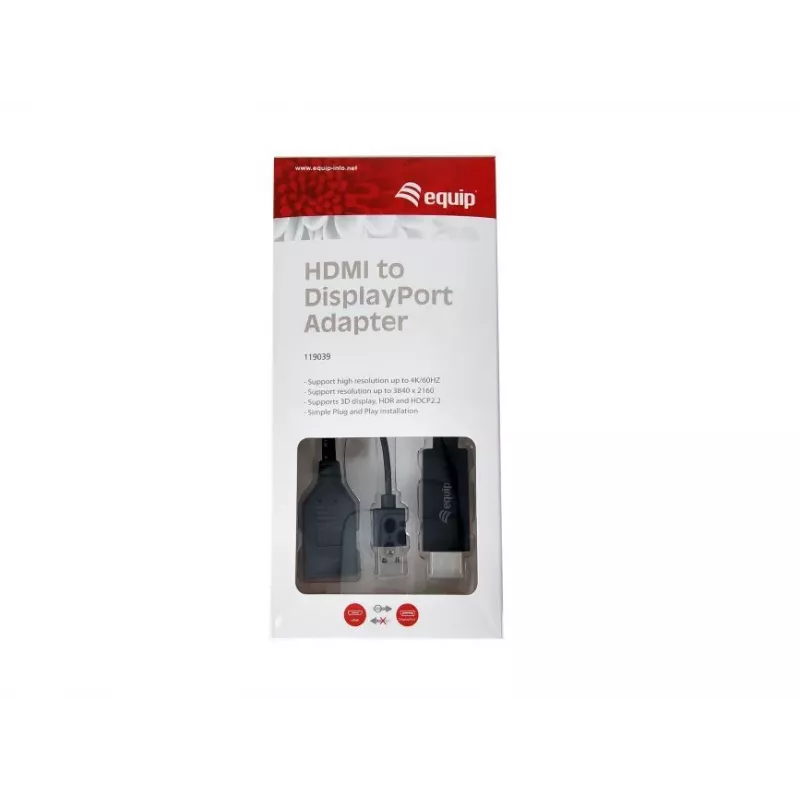 HDMI uz DisplayPort adapteris Equip 119039