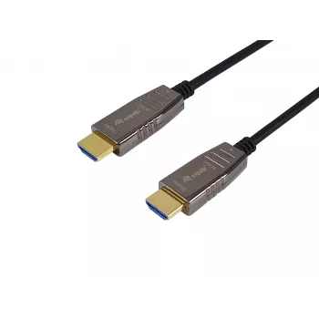 Equip HDMI 2.1 aktīvais optiskais kabelis, 20m, 8K/60Hz, 20 m, HDMI Type A (Standard), HDMI Type A (Standard), 3D, Audio Return Channel (ARC), Melns