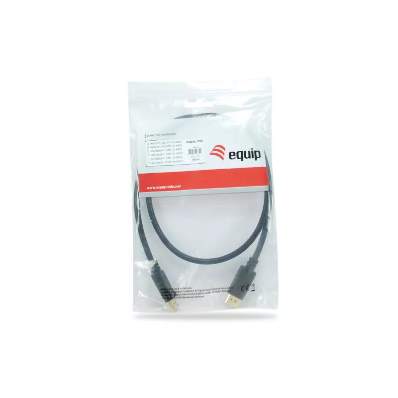 Equip DisplayPort 1.4 kabelis, 1 m