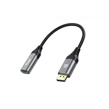 Equip DisplayPort 1.2 uz HDMI adapteris, 4K/60Hz, 0,15 m, DisplayPort, HDMI, vīrišķais, sievišķais, taisns