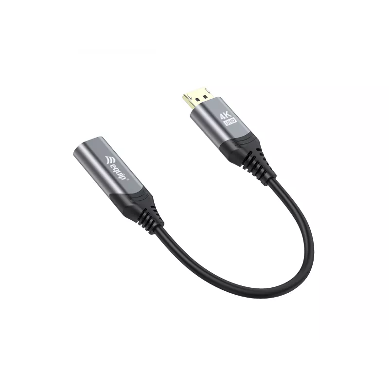 Equip DisplayPort 1.2 uz HDMI adapteris, 4K/60Hz, 0,15 m, DisplayPort, HDMI, vīrišķais, sievišķais, taisns